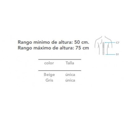 Comprar PRIMSPINE MODULAR ESPALDERA DORSOLUMBAR PRS636BG BEIGE TALLA UNICA al mejor precio en NuestraFarma, tu farmacia online