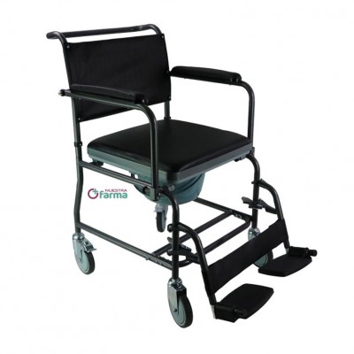 Comprar PRIM SILLA ASEO INODORO BRAZO ABATIBLE CON RUEDAS A058 al mejor precio en NuestraFarma, tu farmacia online
