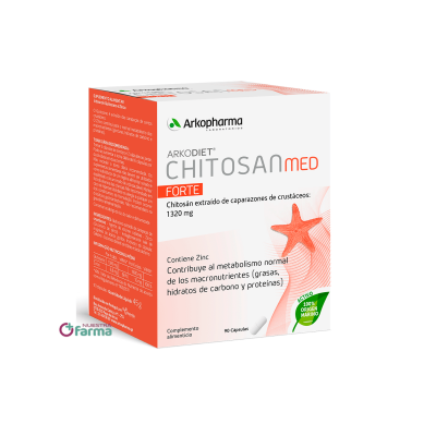 Comprar CHITOSAN MED FORTE 330 MG 45 CAPSULAS al mejor precio en NuestraFarma, tu farmacia online