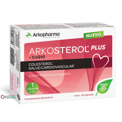 Comprar ARKOSTEROL PLUS 30 CAPSULAS al mejor precio en NuestraFarma, tu farmacia online