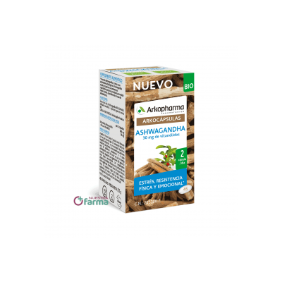 Comprar ARKOCAPSULAS ASHWAGANDHA BIO 45 CAPSULAS al mejor precio en NuestraFarma, tu farmacia online