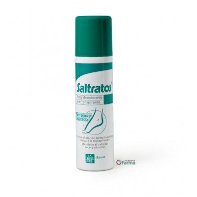 Comprar SALTRATOS SPRAY DESODORANTE ANTITRANSPIRANTE PIES Y CALZADO 150 ML al mejor precio en NuestraFarma, tu farmacia online