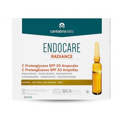 Comprar ENDOCARE RADIANCE C PROTEOGLICANOS SPF30 30 AMPOLLAS 2 ML al mejor precio en NuestraFarma, tu farmacia online
