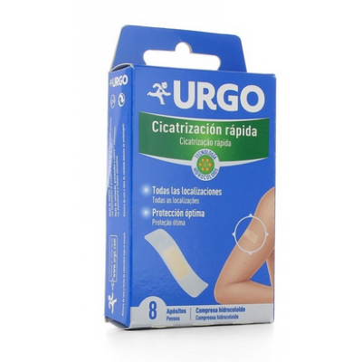 Comprar URGO CICATRIZACION RAPIDA HIDROCOLOIDE 8 APOSITOS al mejor precio en NuestraFarma, tu farmacia online