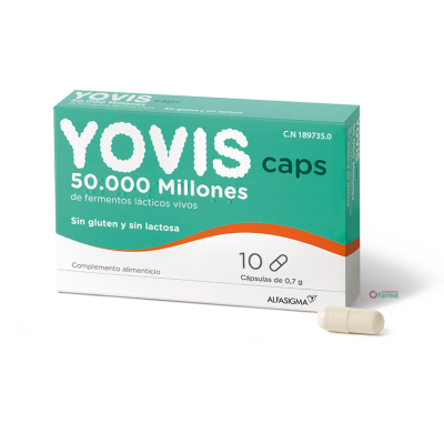 Comprar YOVIS 10 CAPSULAS al mejor precio en NuestraFarma, tu farmacia online