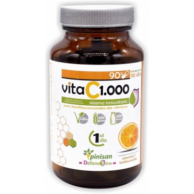 Comprar VITA C 1000 MG PINISAN 90 CAPSULAS al mejor precio en NuestraFarma, tu farmacia online