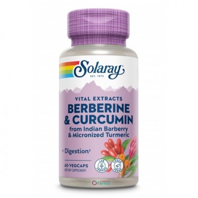 Comprar SOLARAY BERBERINA Y CURCUMINA 60 CAPSULAS VEGETALES al mejor precio en NuestraFarma, tu farmacia online