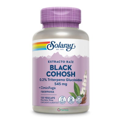 Comprar SOLARAY BLACK KOHOSH (CIMIFUGA) 120 CAPSULAS VEGETALES al mejor precio en NuestraFarma, tu farmacia online