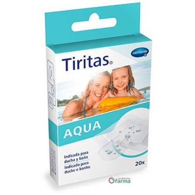 Comprar TIRITAS AQUA STRIPS APOSITO ADHESIVO 12 UNIDADES al mejor precio en NuestraFarma, tu farmacia online