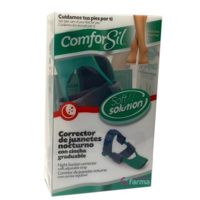 Comprar CORRECTOR NOCTURNO DE JUANETES HALLUX VALGUS COMFORSIL CC250 2 UNIDADES al mejor precio en NuestraFarma, tu farmacia online