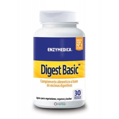 Comprar ENZYMEDICA DIGEST BASIC 30 CAPSULAS VEGETALES al mejor precio en NuestraFarma, tu farmacia online