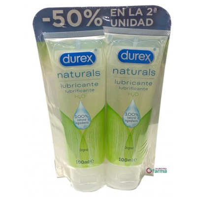 Comprar DUREX NATURALS H2O INTIMATE GEL 2 X 100 ML al mejor precio en NuestraFarma, tu farmacia online