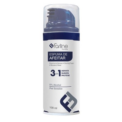 Comprar FARLINE ESPUMA DE AFEITAR PIEL SENSIBLE 100 ML al mejor precio en NuestraFarma, tu farmacia online