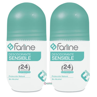 Comprar FARLINE DESODORANTE SENSIBLE ROLL ON DUPLO 2 X 50 ML al mejor precio en NuestraFarma, tu farmacia online