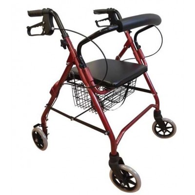 Comprar PRIM ANDADOR ROLLATOR DE ALUMINIO CON FRENO Y CON ASIENTO A060 STANDARD al mejor precio en NuestraFarma, tu farmacia online