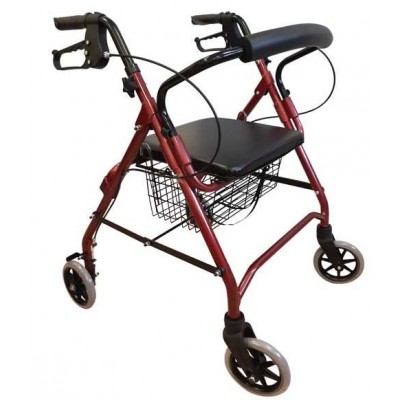 Comprar PRIM ANDADOR ROLLATOR DE ALUMINIO CON FRENO Y CON ASIENTO A060 SMART al mejor precio en NuestraFarma, tu farmacia online