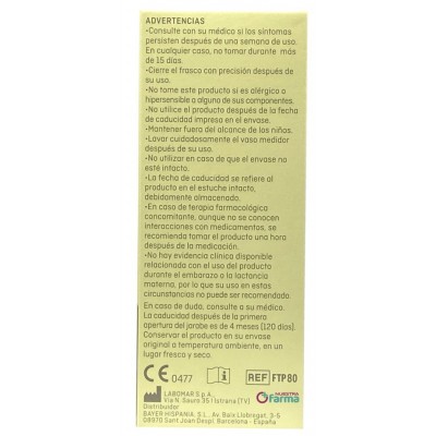 Comprar PROPALNATUR TOS Y DOLOR DE GARGANTA JARABE SABOR LIMON Y CEREZA 120 ML al mejor precio en NuestraFarma, tu farmacia online