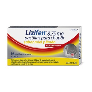 LIZIFEN 8,75 mg 16 PASTILLAS PARA CHUPAR (SABOR MIEL Y LIMON)