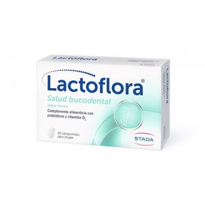Comprar LACTOFLORA SALUD BUCODENTAL 30 COMPRIMIDOS PARA CHUPAR al mejor precio en NuestraFarma, tu farmacia online