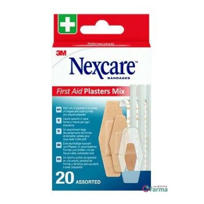 Comprar 3M NEXCARE FIRST AID PLASTERS MIX 20 APOSITOS al mejor precio en NuestraFarma, tu farmacia online