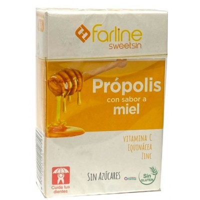 Comprar FARLINE SWEETSIN CARAMELOS SIN AZUCAR SABOR MIEL PROPOLIS 36,5 G al mejor precio en NuestraFarma, tu farmacia online