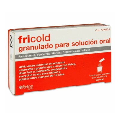 Comprar FRICOLD 10 SOBRES GRANULADO PARA SOLUCION ORAL al mejor precio en NuestraFarma, tu farmacia online