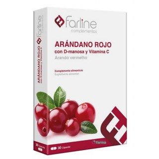 FARLINE ARANDANO ROJO + VITAMINA C + D-MANOSA 30 CAPSULAS