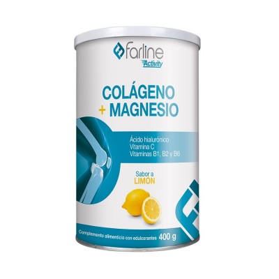 Comprar FARLINE COLAGENO + MAGNESIO 400 G SABOR LIMON al mejor precio en NuestraFarma, tu farmacia online