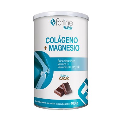 Comprar FARLINE COLAGENO + MAGNESIO 400 G SABOR CACAO al mejor precio en NuestraFarma, tu farmacia online