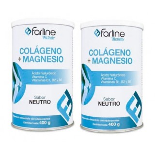 FARLINE COLAGENO + MAGNESIO PACK 2 X 400 G SABOR NEUTRO