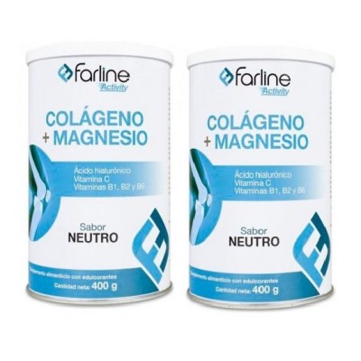 Comprar FARLINE COLAGENO + MAGNESIO PACK 2 X 400 G SABOR NEUTRO al mejor precio en NuestraFarma, tu farmacia online