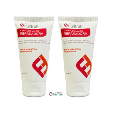 Comprar FARLINE CREMA DE MANOS REPARADORA 2 X 50 ML al mejor precio en NuestraFarma, tu farmacia online