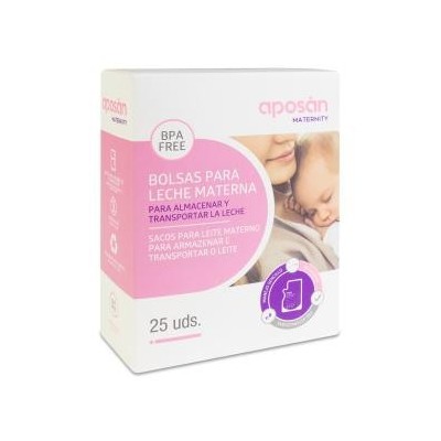 Comprar BOLSAS PARA LECHE MATERNA APOSAN MATERNITY 25 UNIDADES al mejor precio en NuestraFarma, tu farmacia online