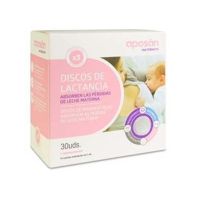 Comprar APOSAN DISCOS DE LACTANCIA 30 UNIDADES al mejor precio en NuestraFarma, tu farmacia online