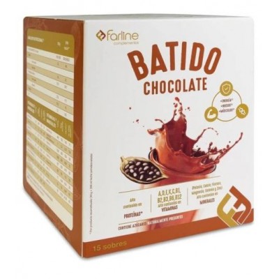 Comprar FARLINE BATIDO SABOR CHOCOLATE 15 SOBRES 30 G al mejor precio en NuestraFarma, tu farmacia online