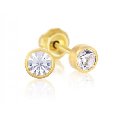 Comprar INVERNESS PENDIENTE 24K 591C SOLITARIO BISEL CRISTAL 4 MM al mejor precio en NuestraFarma, tu farmacia online