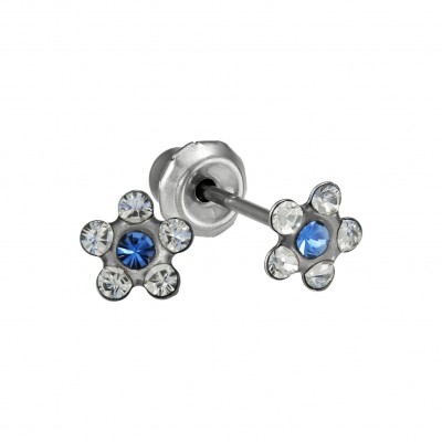 Comprar INVERNESS PENDIENTE ACERO INOXIDABLE 119C FLOR NATURAL AZUL al mejor precio en NuestraFarma, tu farmacia online