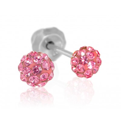 Comprar INVERNESS PENDIENTE ACERO INOXIDABLE 588C BOLA ROSA CRISTAL 4 MM al mejor precio en NuestraFarma, tu farmacia online