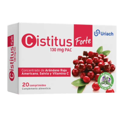Comprar CISTITUS FORTE 130 MG PAC 20 COMPRIMIDOS al mejor precio en NuestraFarma, tu farmacia online