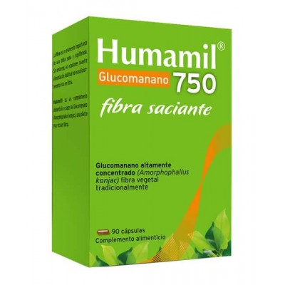 Comprar HUMAMIL GLUCOMANANO 750 MG 90 CAPSULAS al mejor precio en NuestraFarma, tu farmacia online
