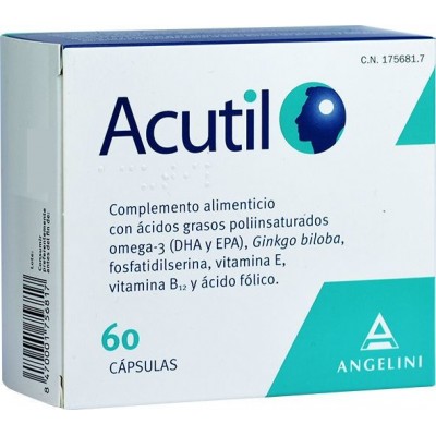 Comprar ACUTIL 60 CAPSULAS al mejor precio en NuestraFarma, tu farmacia online