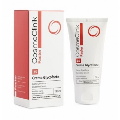 Comprar FASTER 25 CREMA GLYCOFORTE COSMECLINIK 50 ML al mejor precio en NuestraFarma, tu farmacia online