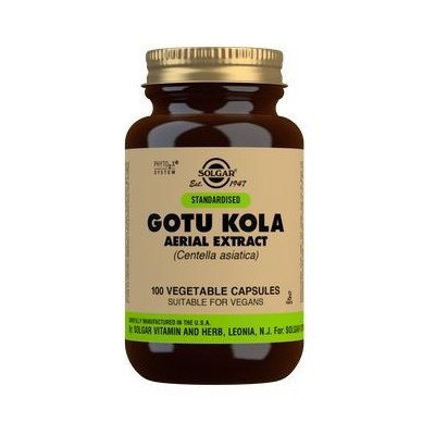 Comprar SOLGAR GOTU KOLA EXTRACTO AEREO (CENTELLA ASIATICA) 100 CAPSULAS VEGETALES al mejor precio en NuestraFarma, tu farmacia online