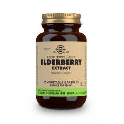Comprar SOLGAR SAUCO EXTRACTO DE BAYA (SAMBUCUS NIGRA) 60 CAPSULAS VEGETALES al mejor precio en NuestraFarma, tu farmacia online