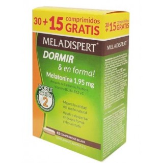 MELADISPERT DORMIR & EN FORMA 30 + 15 COMPRIMIDOS BICAPA PACK AHORRO