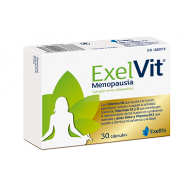 Comprar EXELVIT MENOPAUSIA 30 CAPSULAS al mejor precio en NuestraFarma, tu farmacia online