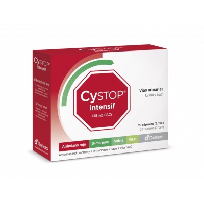 Comprar CYSTOP INTENSIF 20 CAPSULAS al mejor precio en NuestraFarma, tu farmacia online