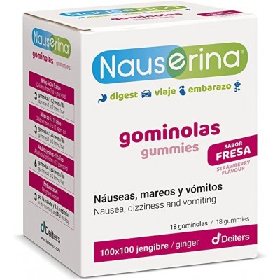 Comprar NAUSERINA 18 GOMINOLAS al mejor precio en NuestraFarma, tu farmacia online