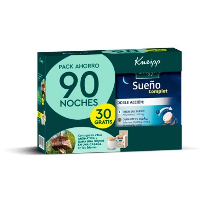 Comprar KNEIPP SUEÑO COMPLET 60 COMPRIMIDOS + 30 COMPRIMIDOS PACK AHORRO al mejor precio en NuestraFarma, tu farmacia online