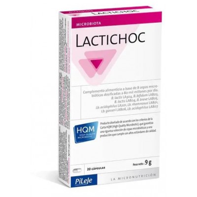 Comprar LACTICHOC 20 CAPSULAS al mejor precio en NuestraFarma, tu farmacia online